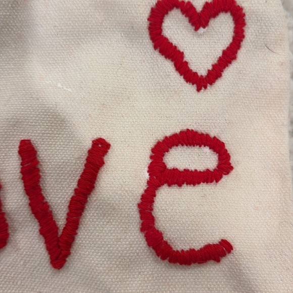 Love Embroidered Pouch, Valentine gift - Picture 2 of 2